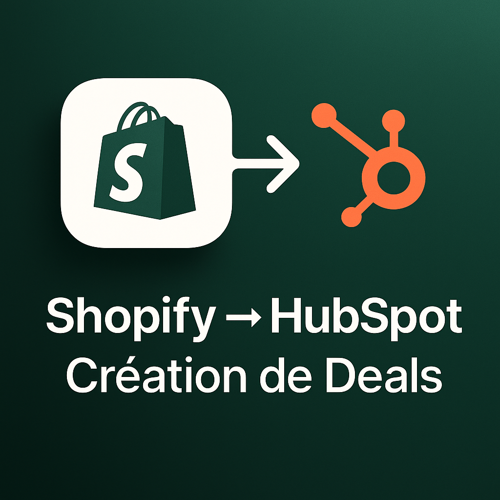 Shopify → HubSpot — Création de Deals