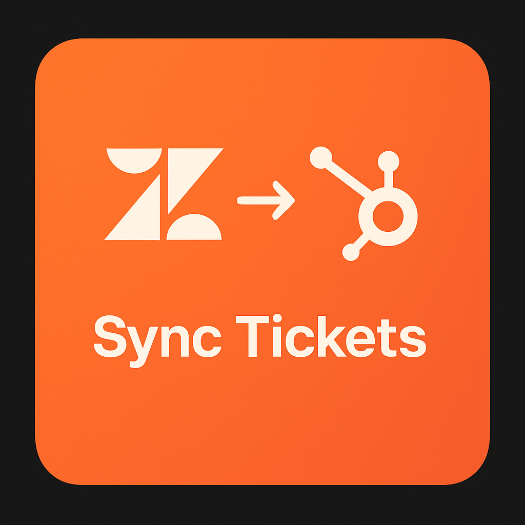 Zendesk → HubSpot — Sync Tickets